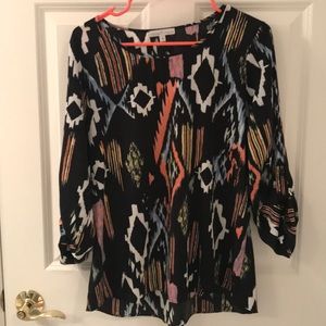 Colorful Patterned Blouse